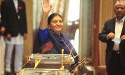 File pic - Nepal President Bidhya Devi Bhandari 