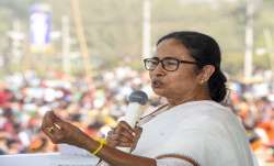 West Bengal Chief Minister Mamata Banerjee addresses a
