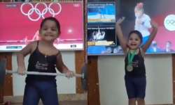 Little girl imitating Mirabai Chanu's Olympic victory wins netizen's hearts, including the athlete
