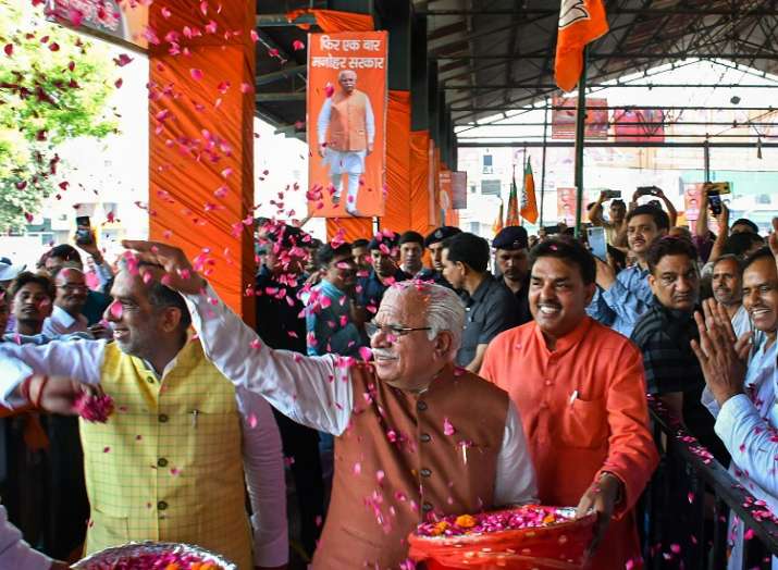 Haryana Chief Minister Manohar Lal Khattar at a function,